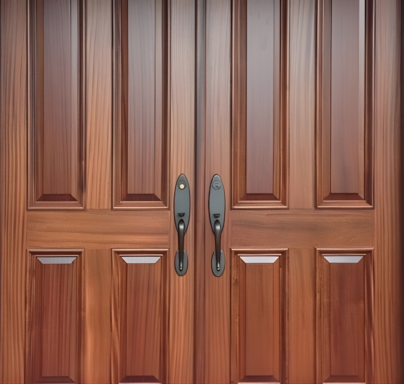 Sapele wood door for Buncombe County, NC homes